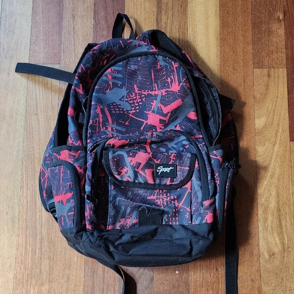 Sport Red/Black Kids Backpack - Picture 3 of 8